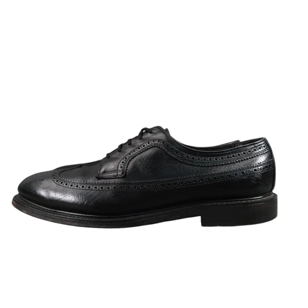 Hy Test Shoes Mens 8.5 Oxford Derby Wingtip Brogue Safety Work Leather Classic